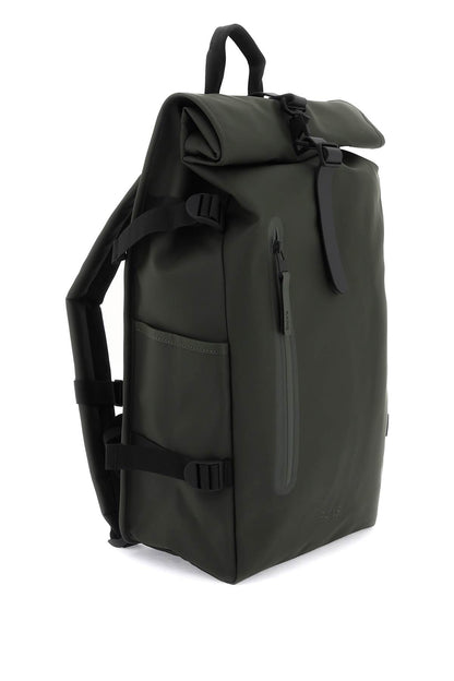 Water-repellent Rolltop Rucksack  - Green