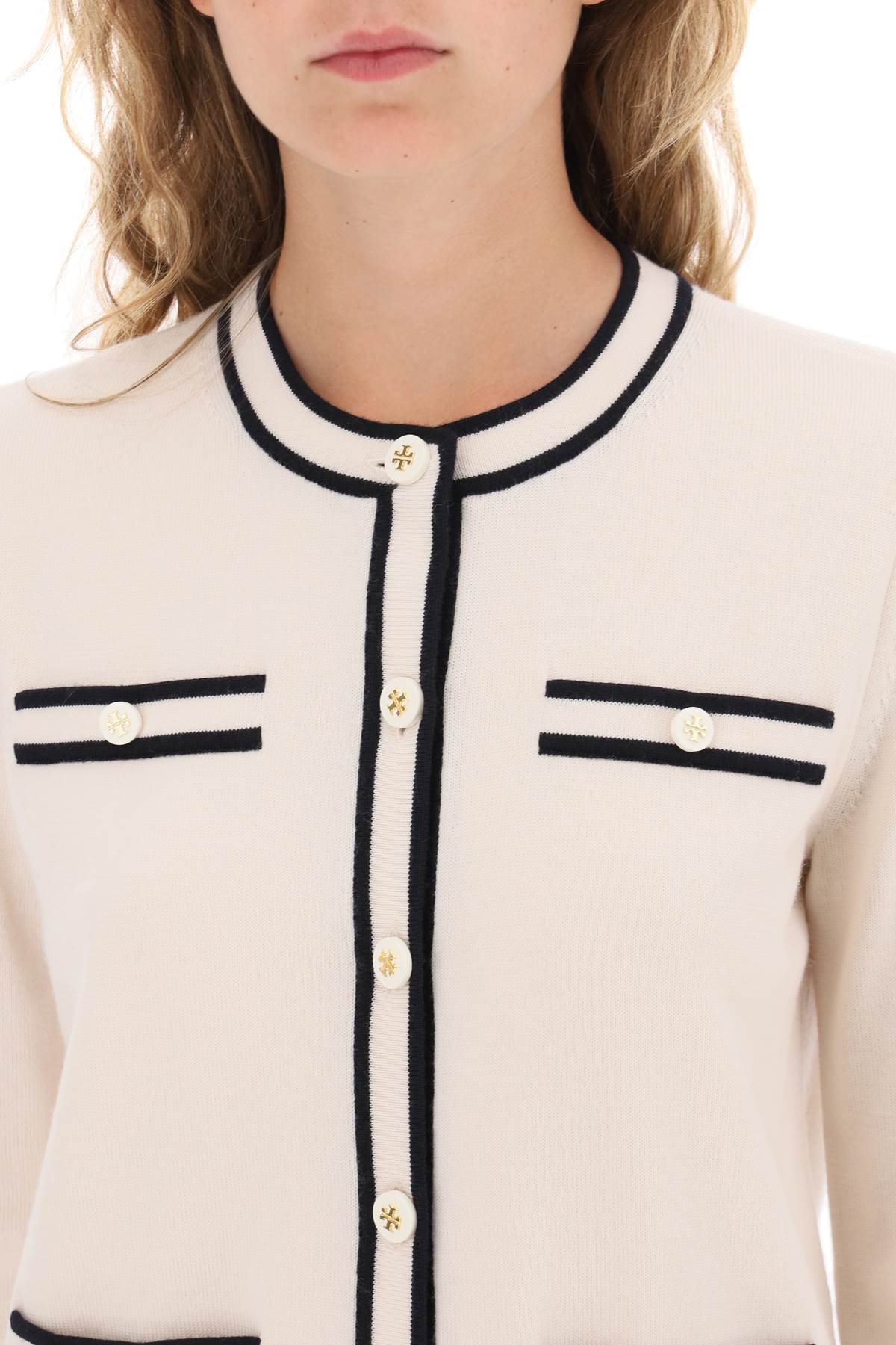 Kendra Merino Wool Cardigan  - White