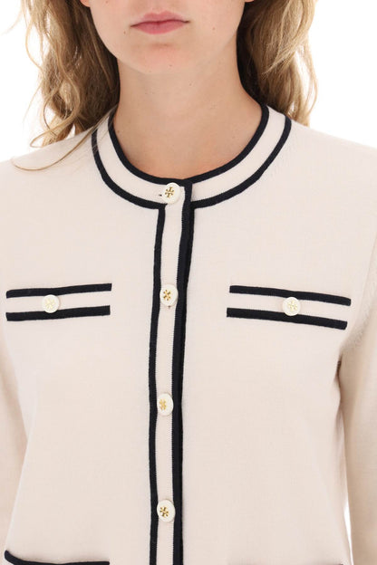 Kendra Merino Wool Cardigan  - White