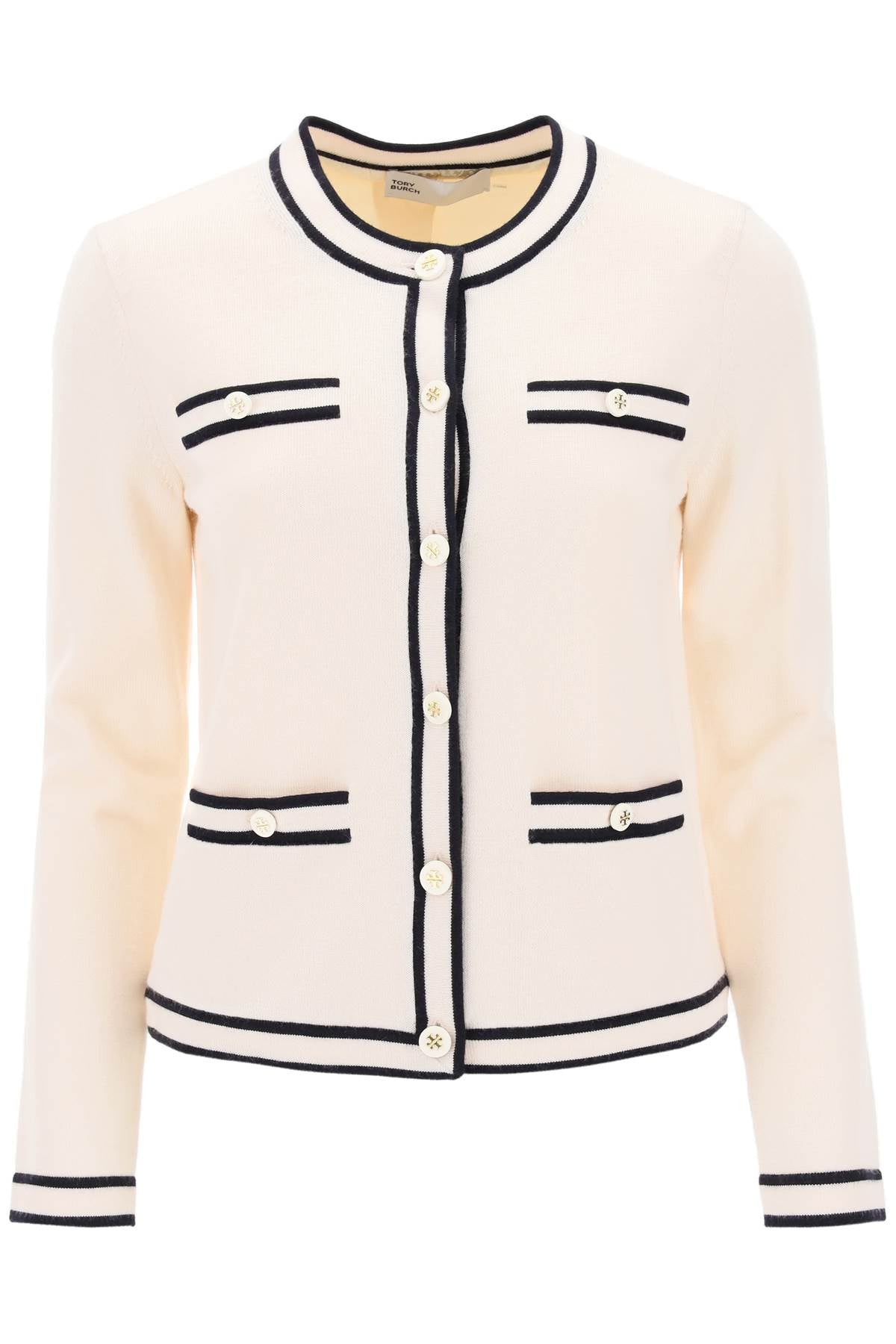 Kendra Merino Wool Cardigan  - White