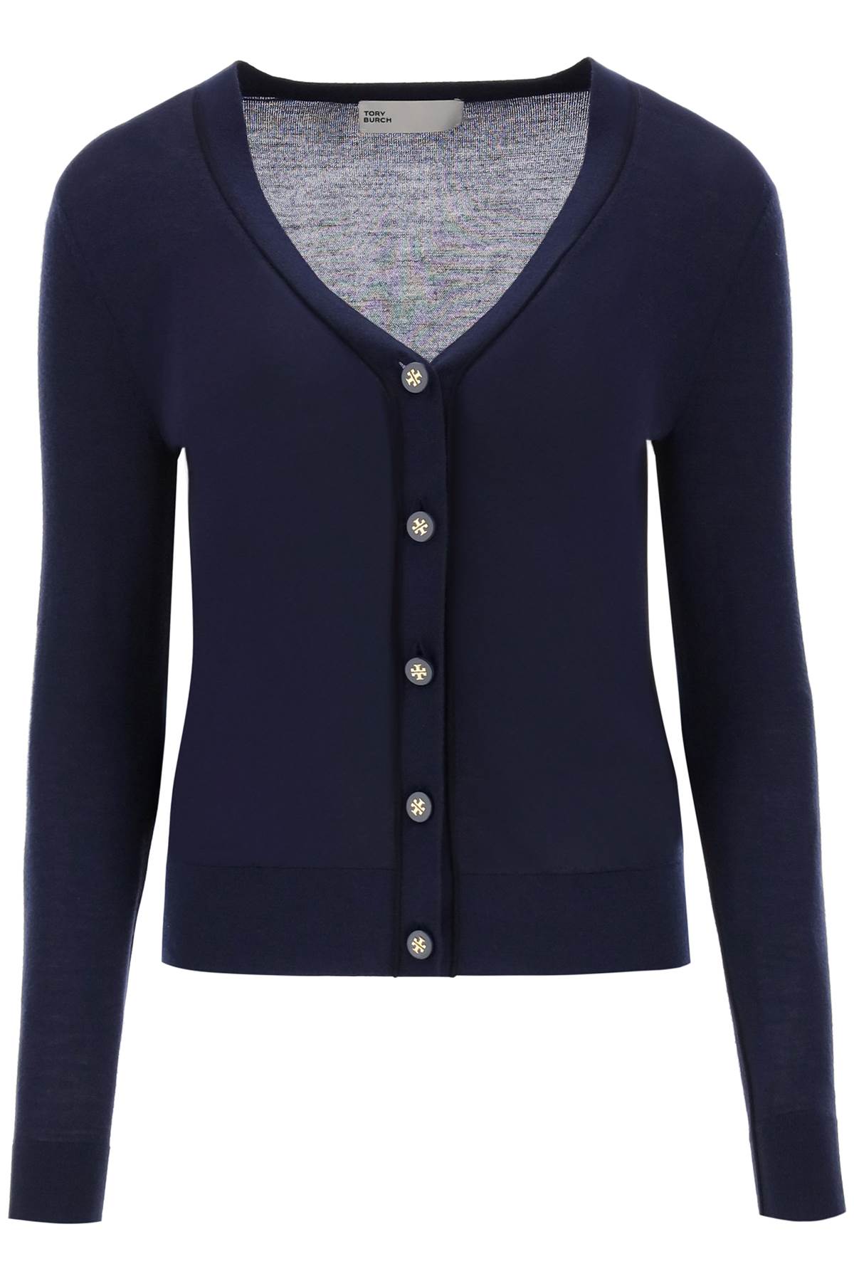 'simone' Wool And Silk Cardigan  - Blu