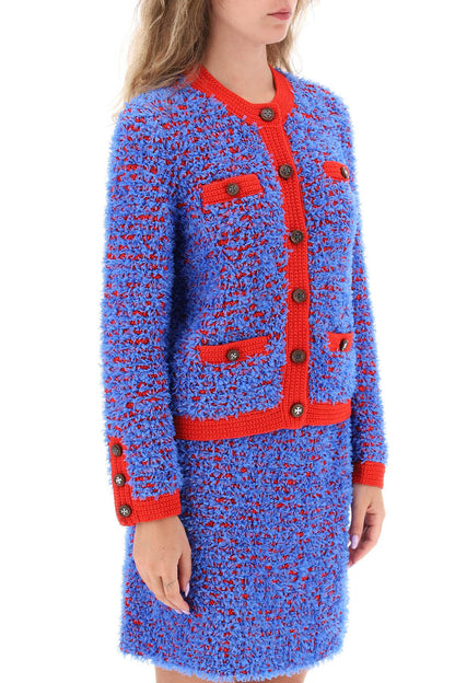 Confetti Tweed Jacket  - Celeste