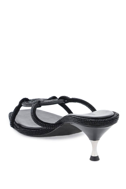 Miller Geo Bombé Pavé Sandals  - Black