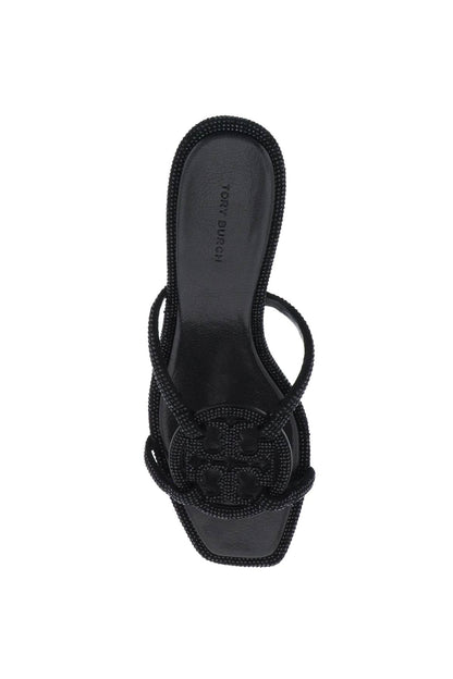 Miller Geo Bombé Pavé Sandals  - Black