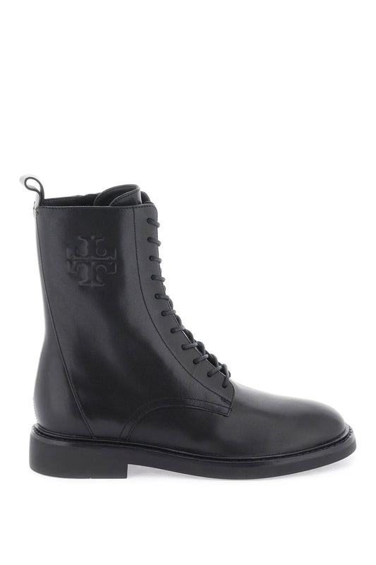 Double T Combat Boots  - Black