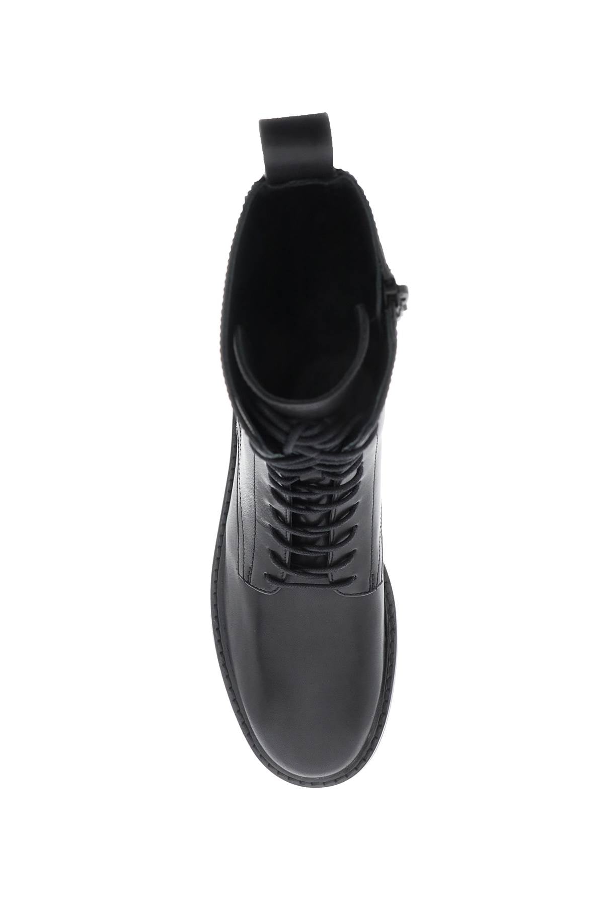 Double T Combat Boots  - Black