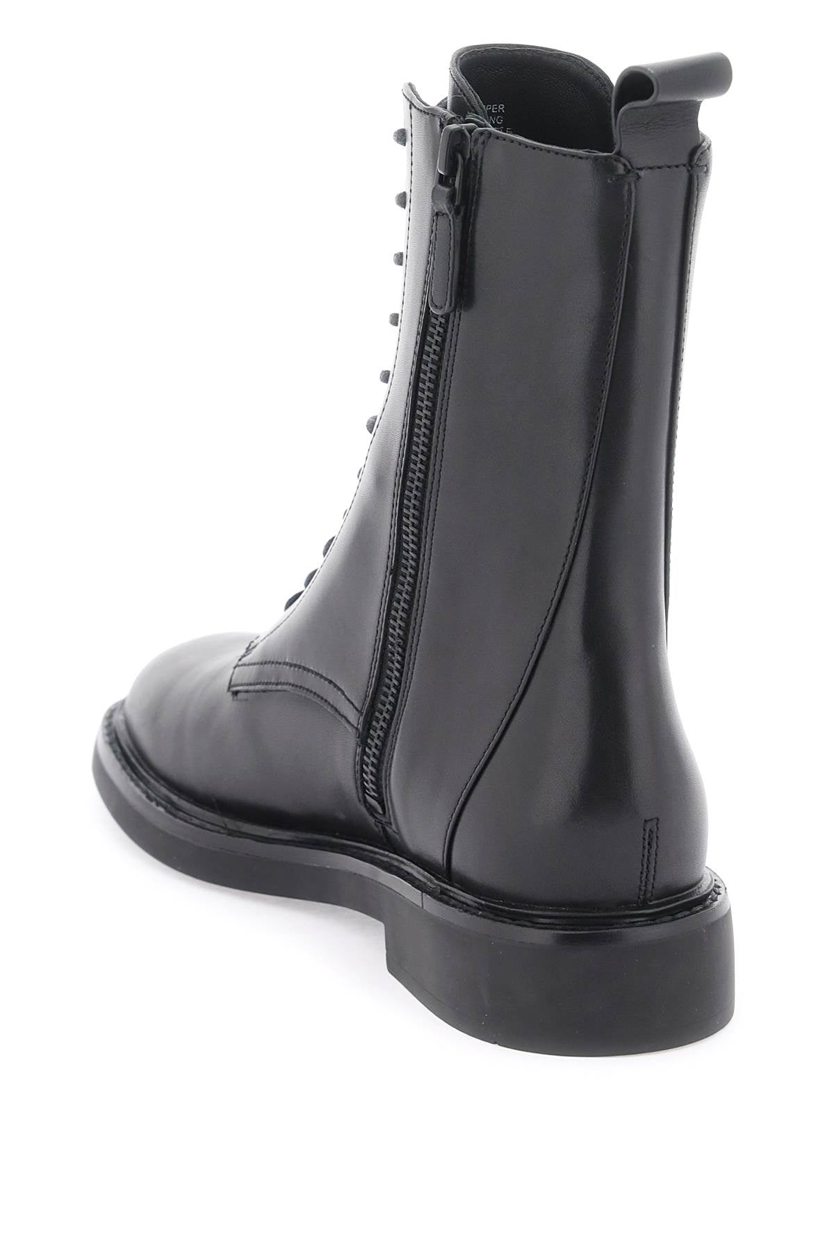 Double T Combat Boots  - Black