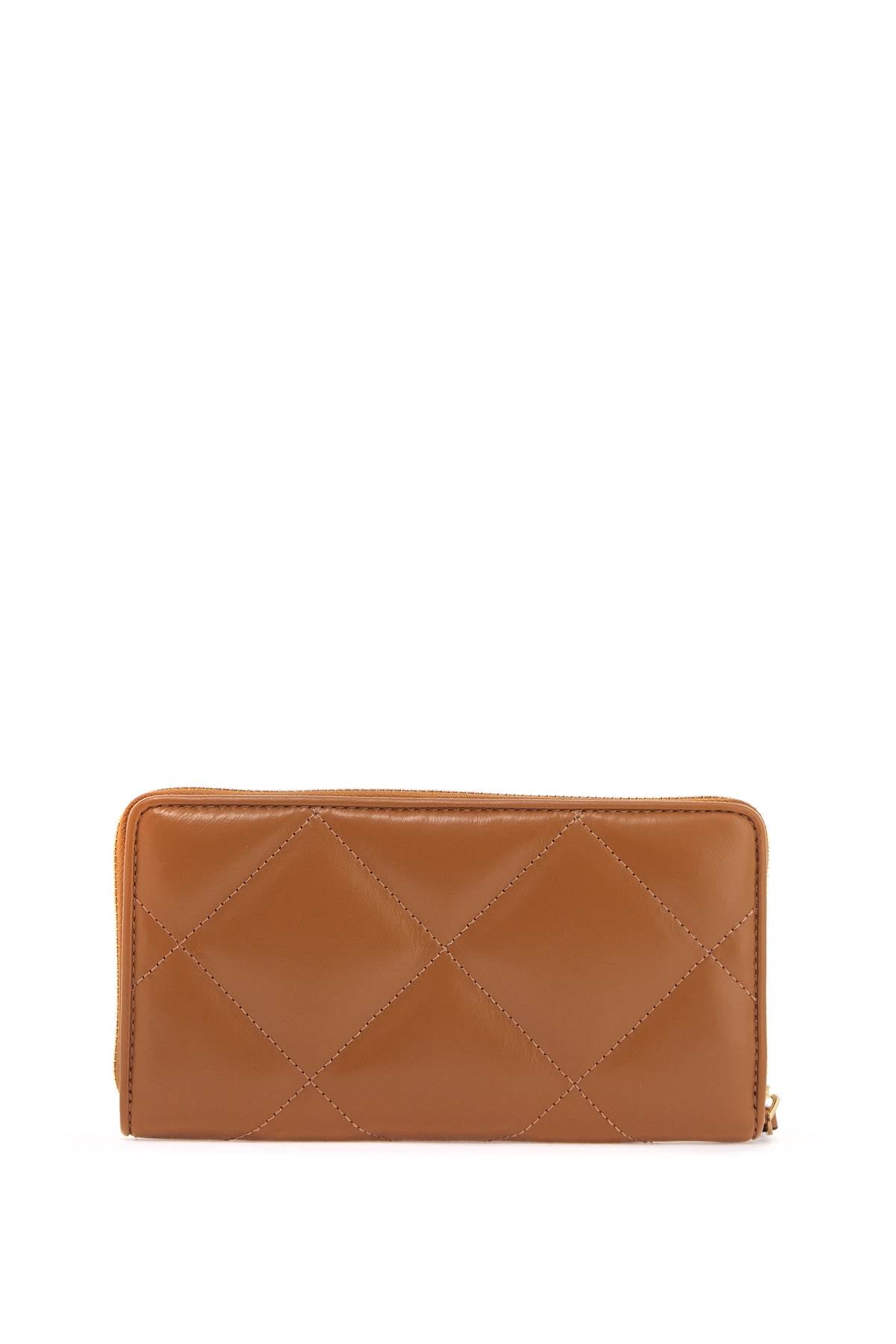 Quilted Continental Wallet  - Brown