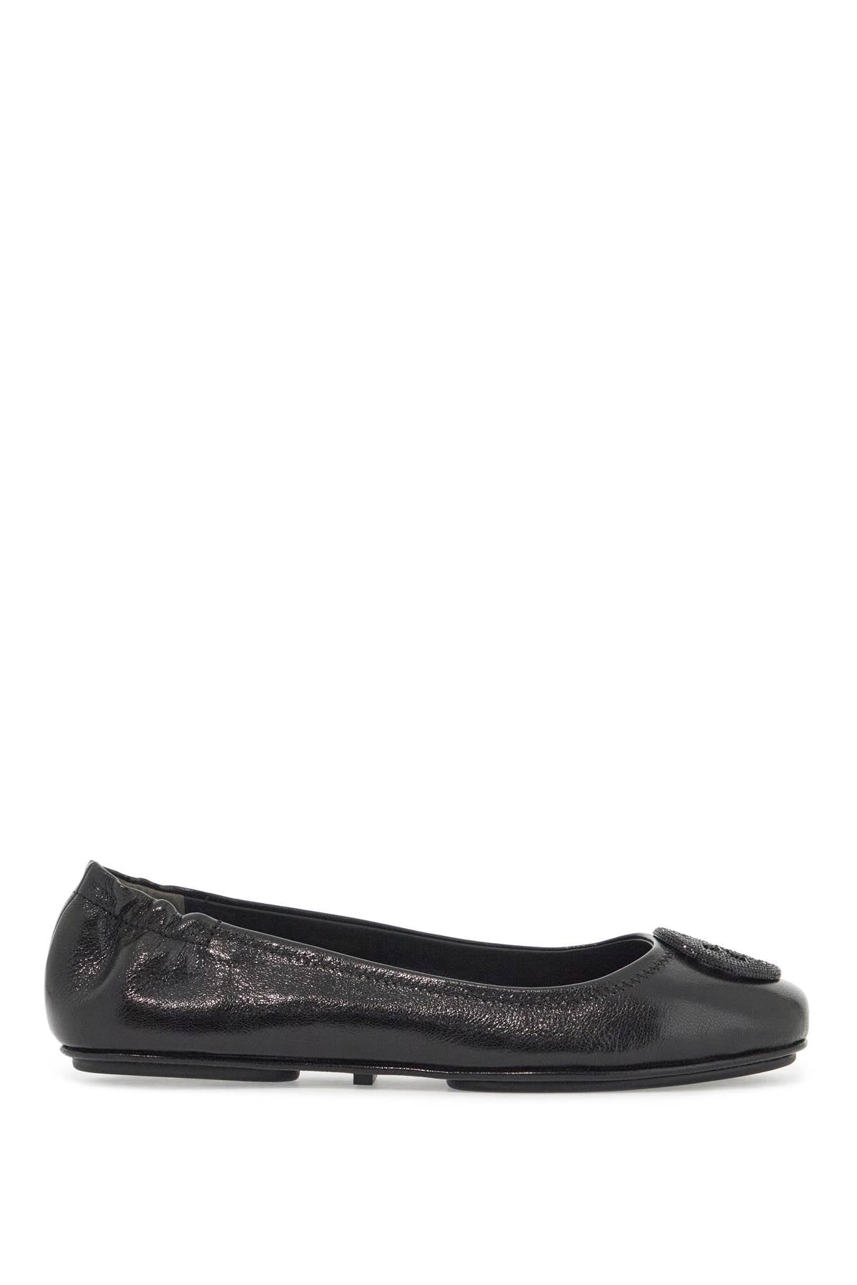 Minnie Travel Ballet Flats  - Black