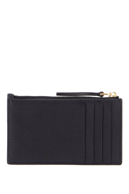 Kira Chevron Card Holder  - Black