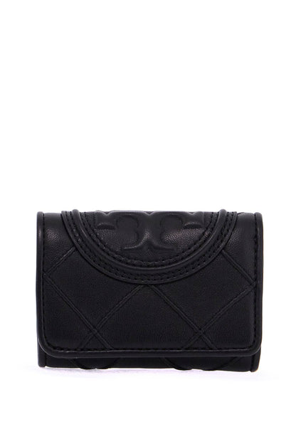 Quilted Tri-fold Fleming  - Black