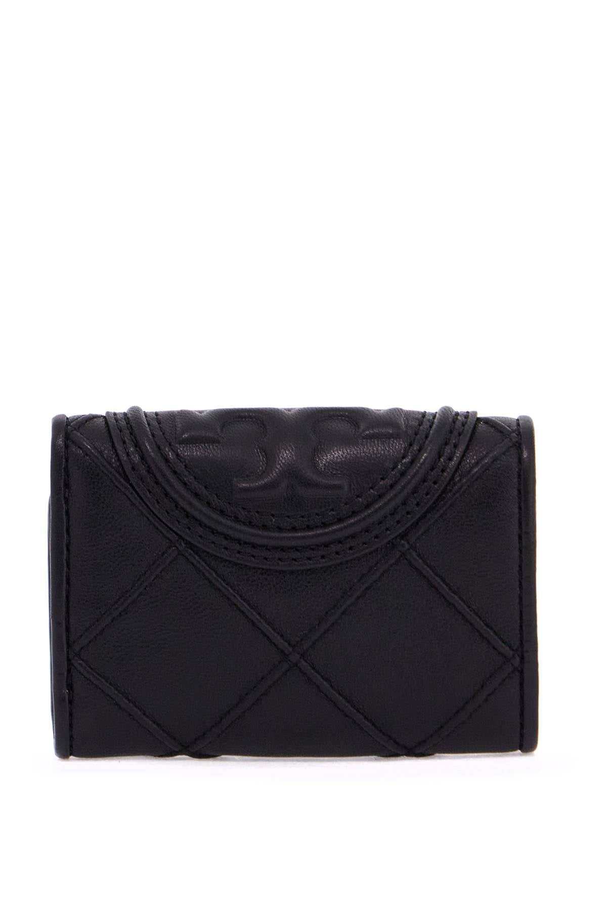 Quilted Tri-fold Fleming  - Black