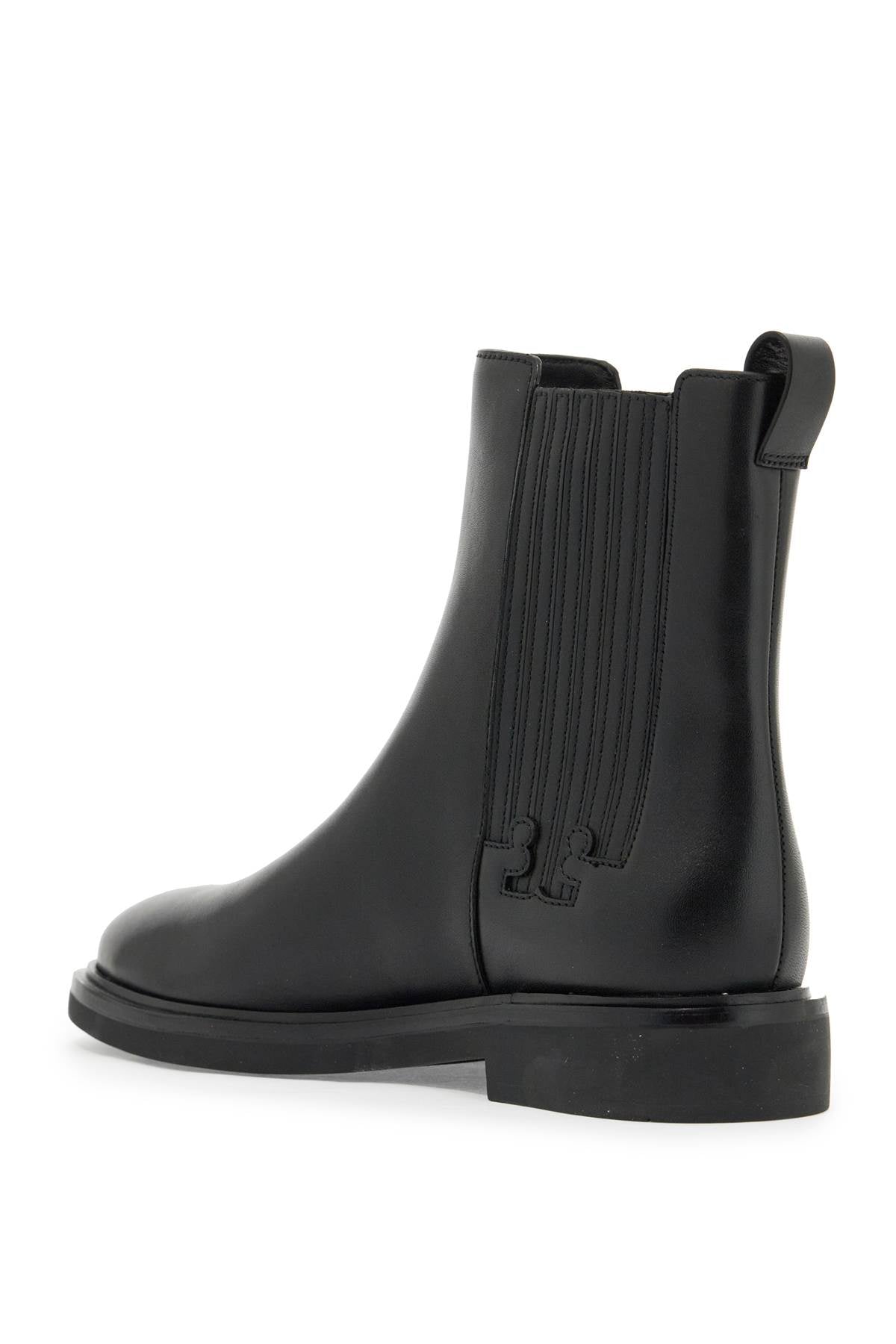 Chelsea Ankle Boots With T-shaped Finishes  - Black