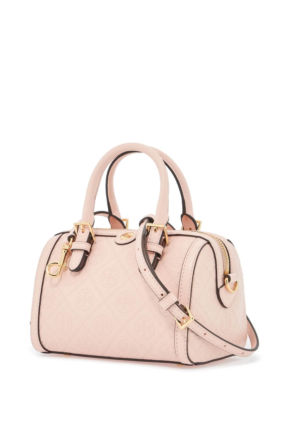 Small T Monogram Leather Trunk Bag.  - Pink