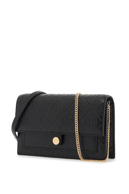 Mini T Monogram Bag  - Black