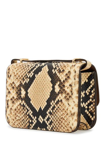 Small Eleanor Bag With Snake Print  - Neutro