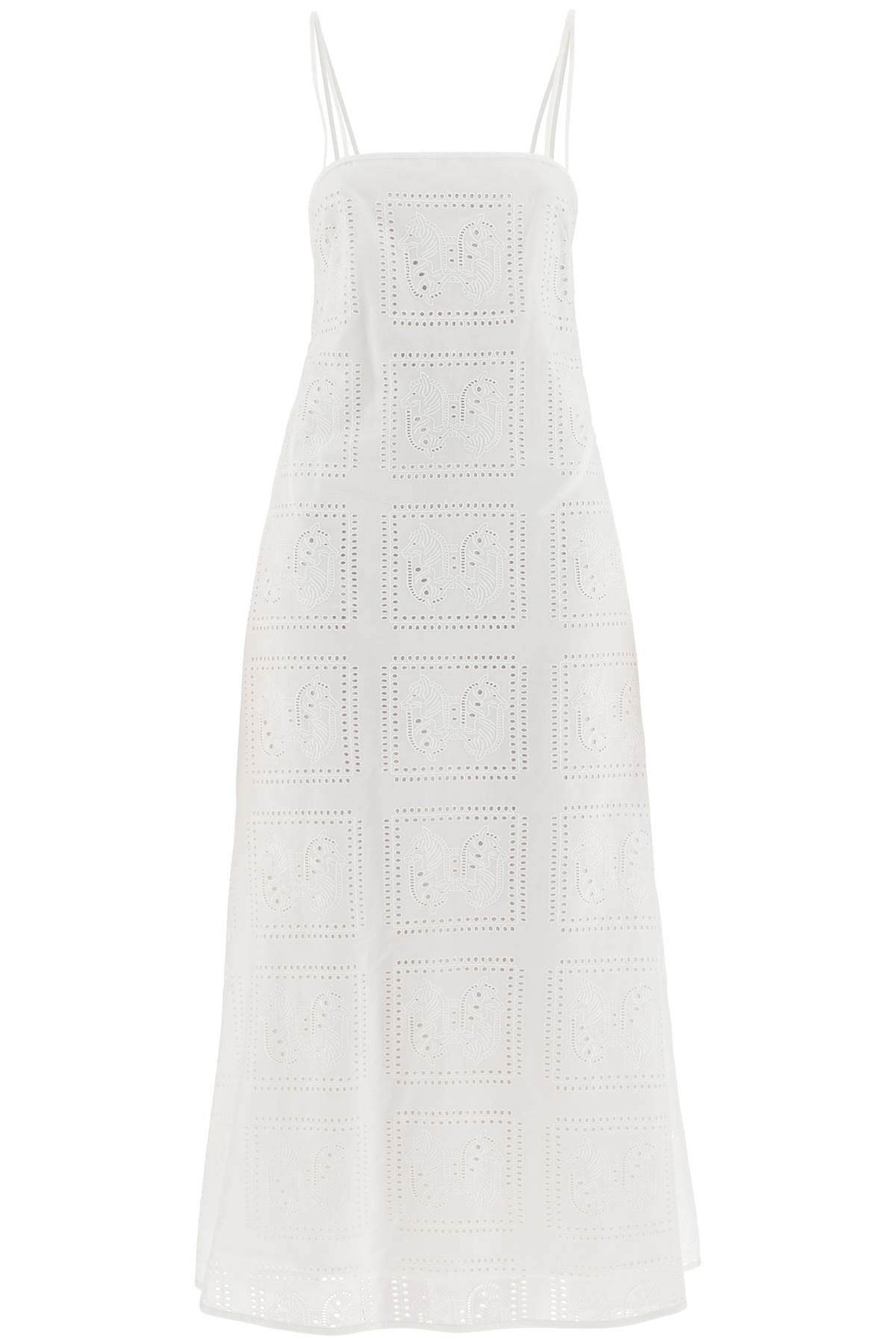 Midi Lace Dress In Seven  - White