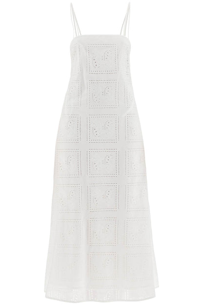 Midi Lace Dress In Seven  - White