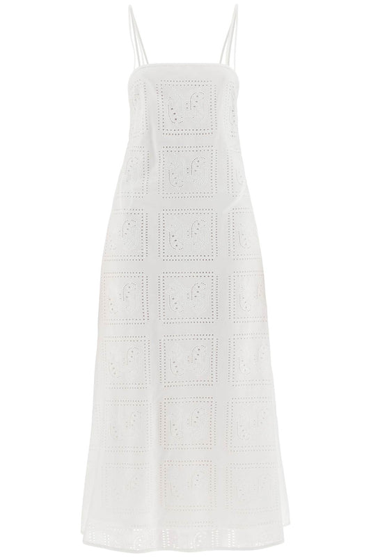 Midi Lace Dress In Seven  - White