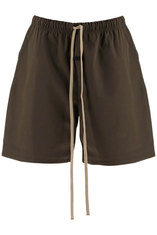 Bonded Nylon Soccer Shorts  - Khaki