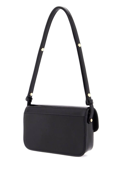 'robinson Brushed Leather Shoulder Bag'  - Black