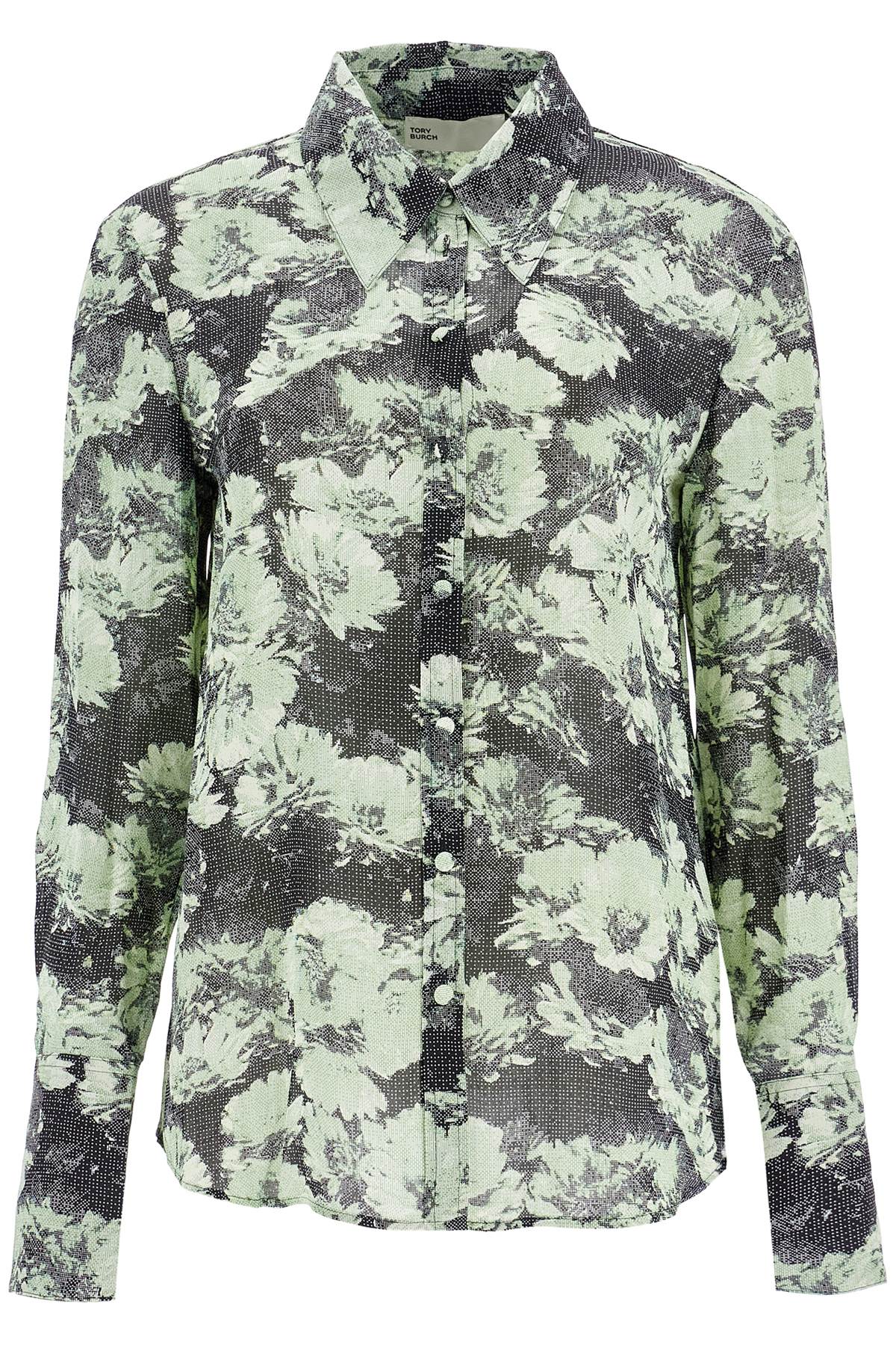 Printed Viscose Shirt  - Green