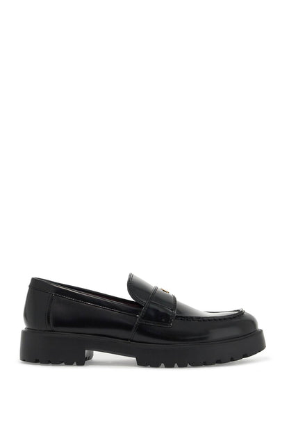 Classic Leather Box Moccasins  - Black