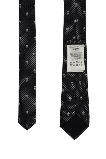 Embroidered Silk Tie Set  - Grigio