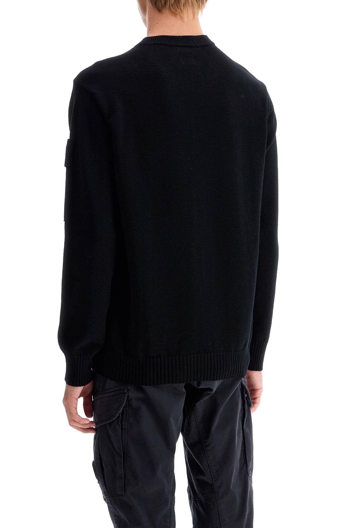 Merino Wool Pullover Sweater  - Black