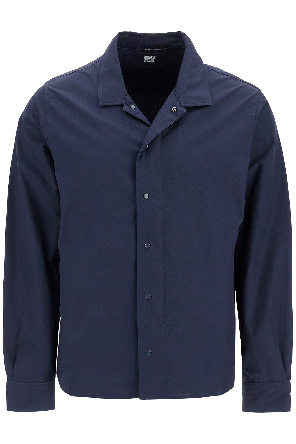 Metropolis Gabardine Overshirt  - Blue