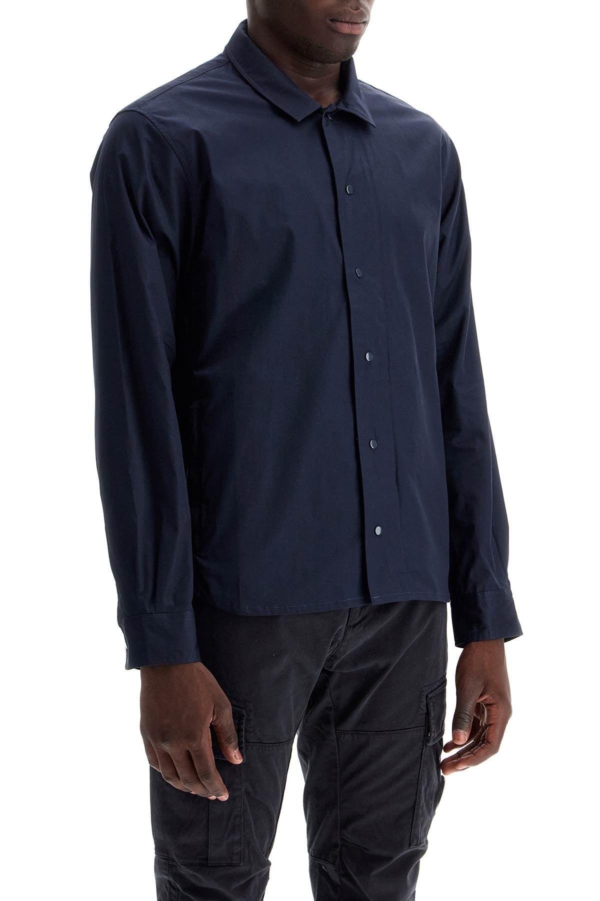 Metropolis Gabardine Overshirt  - Blue