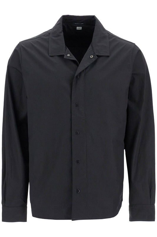 Metropolis Gabardine Overshirt  - Black