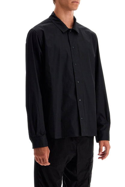 Metropolis Gabardine Overshirt  - Black