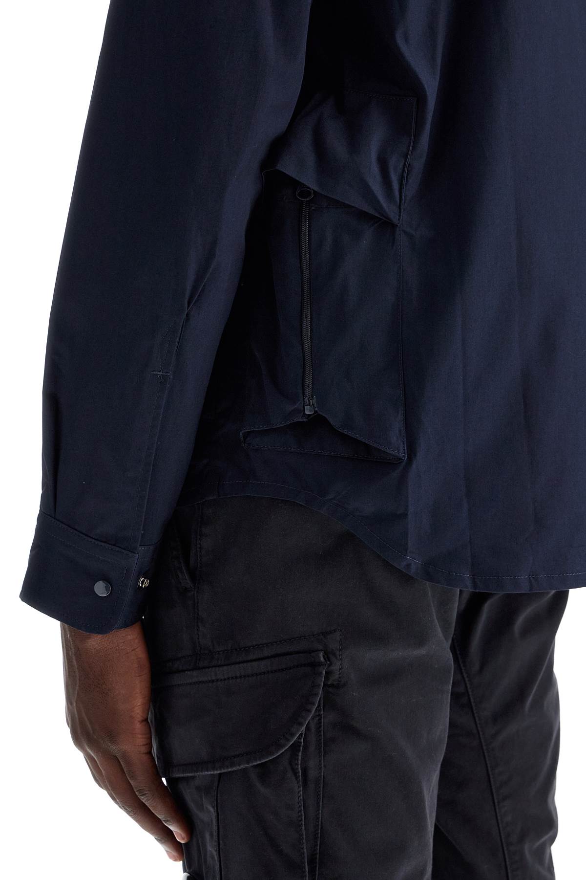 Metropolis Gabardine Overshirt  - Blue