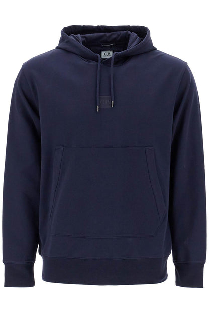 Hooded Sweatshirt In Stretch Jersey  - Blue