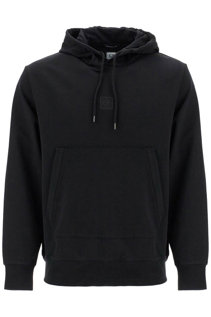 Hooded Sweatshirt In Stretch Jersey  - Black