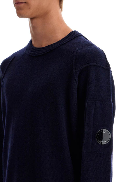 Crewneck Pullover With  - Blue