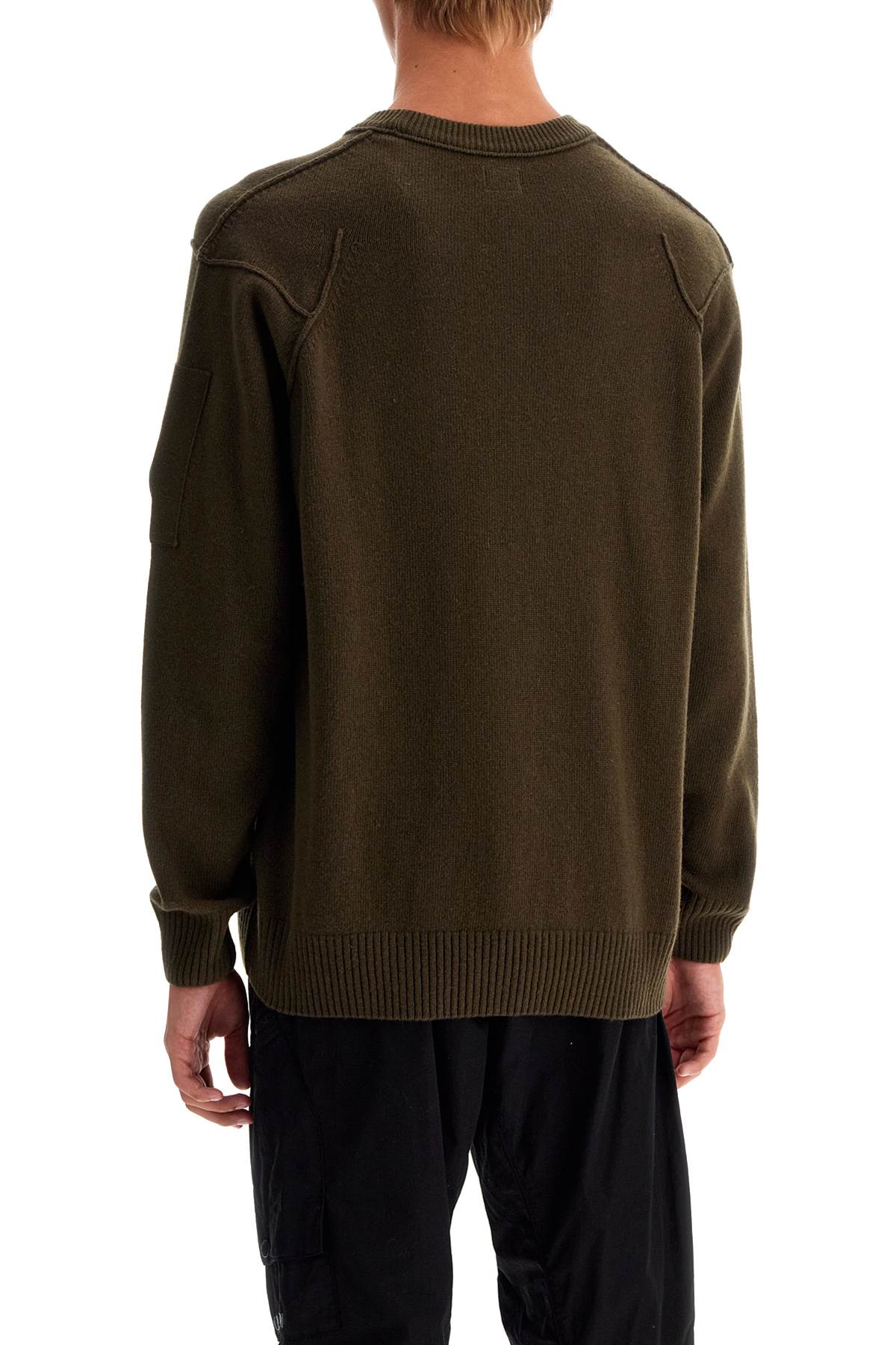 Crewneck Pullover With  - Green