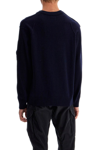 Crewneck Pullover With  - Blue