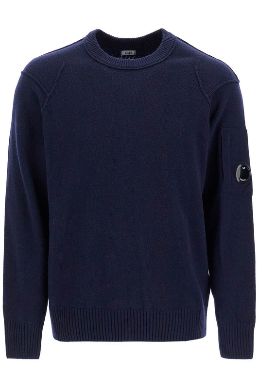 Crewneck Pullover With  - Blue