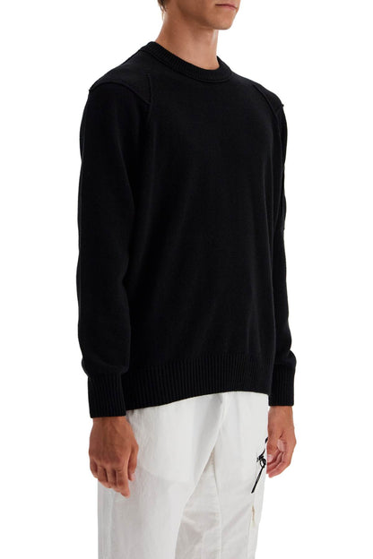 Crewneck Pullover With  - Black