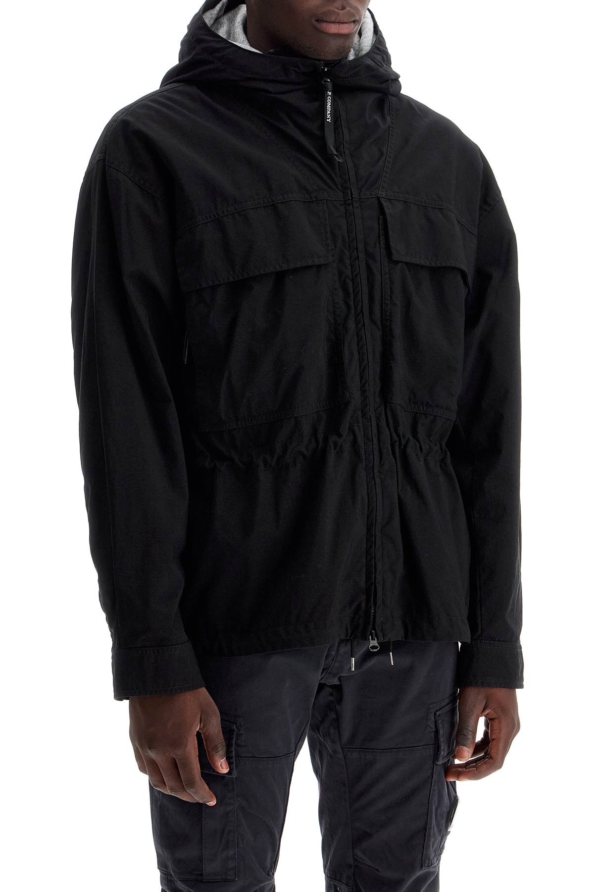 Added\n\nhooded Taylon Padded  - Black