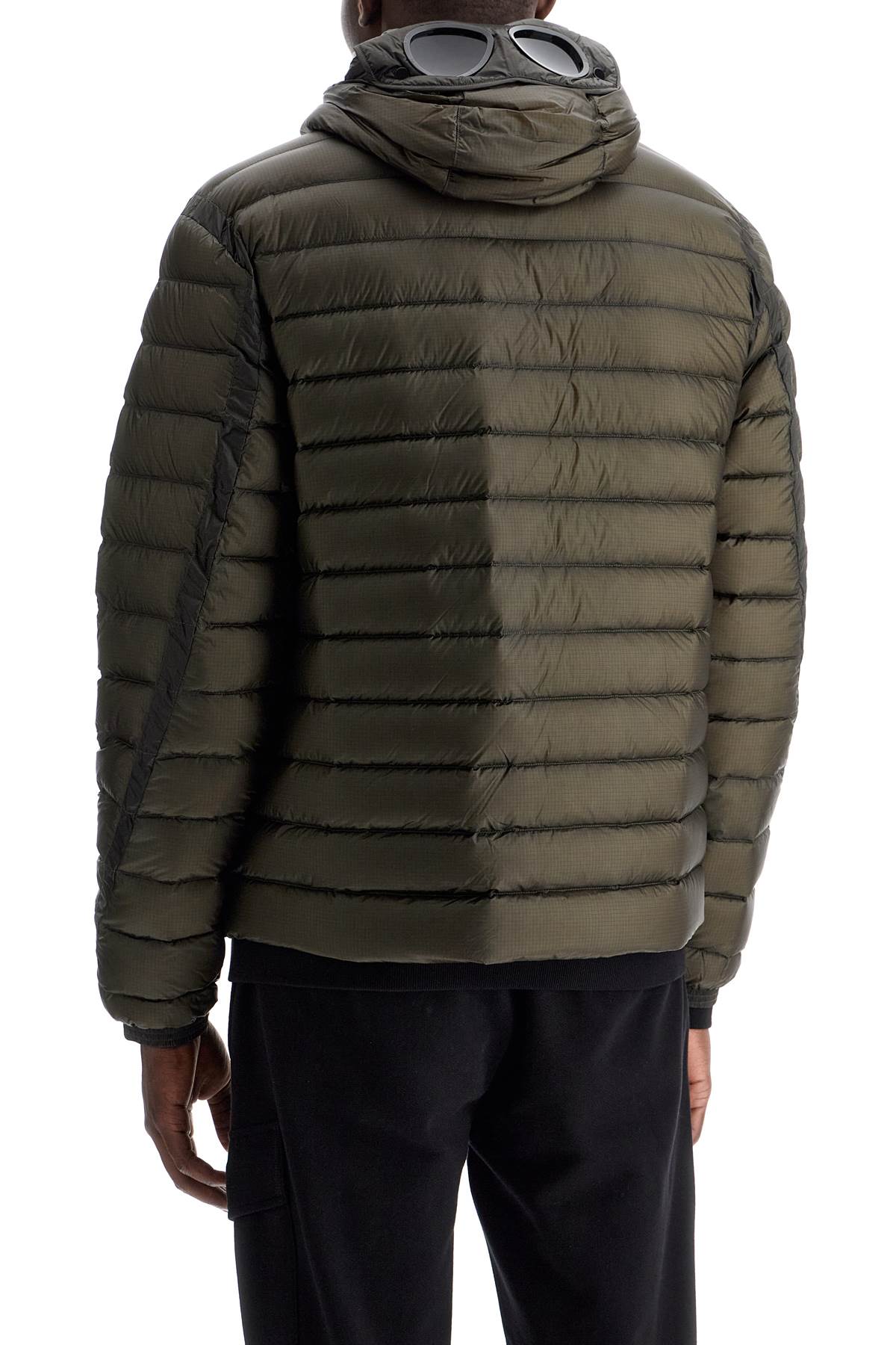 Lightweight Goggle Down Jacket In D  - Khaki