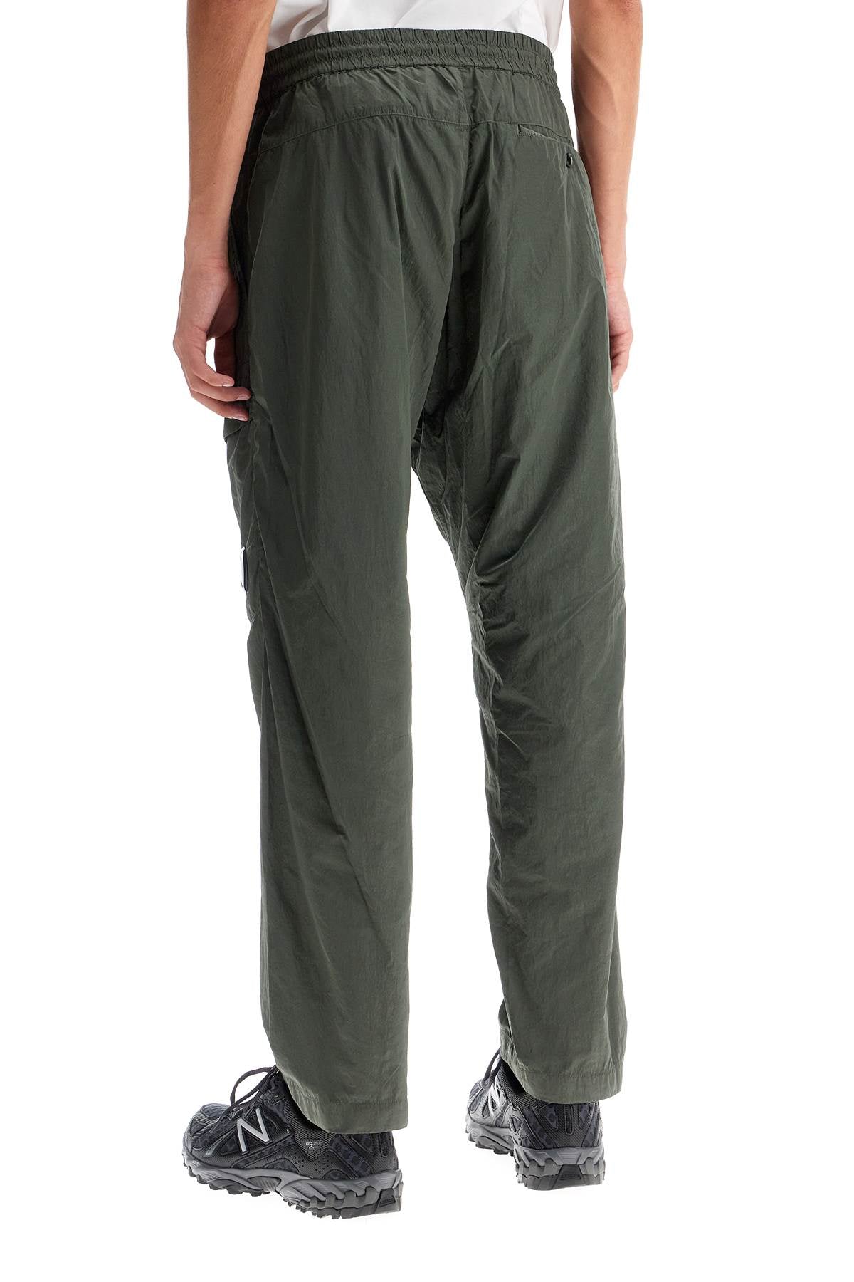 Cargo Pants In Chrome-r Material  - Khaki