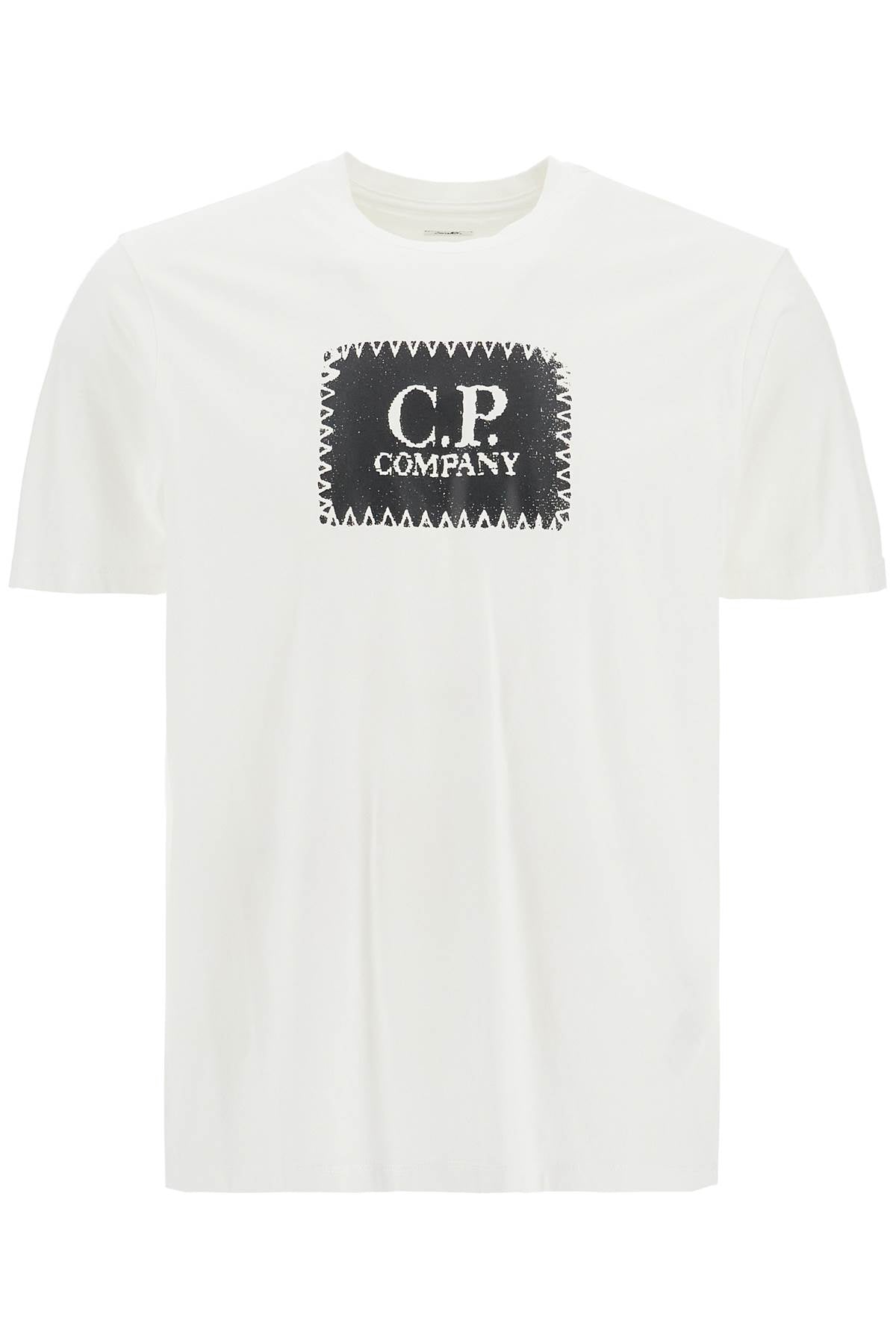 T-shirt With Logo Print  - White