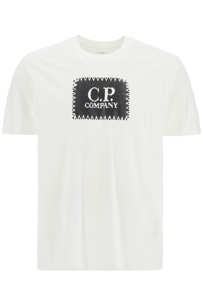 T-shirt With Logo Print  - White