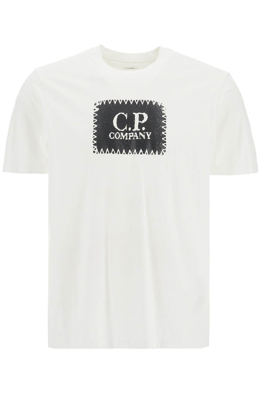 T-shirt With Logo Print  - White