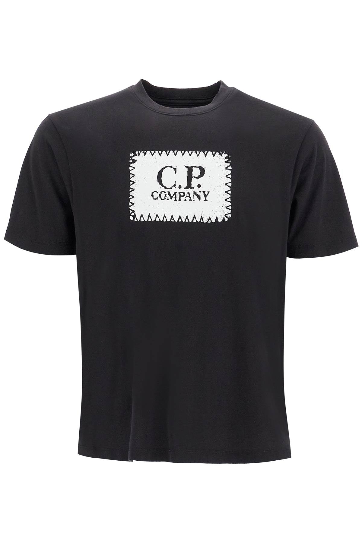 T-shirt With Logo Print  - Black