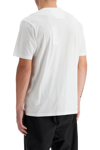 T-shirt With Logo Print  - White