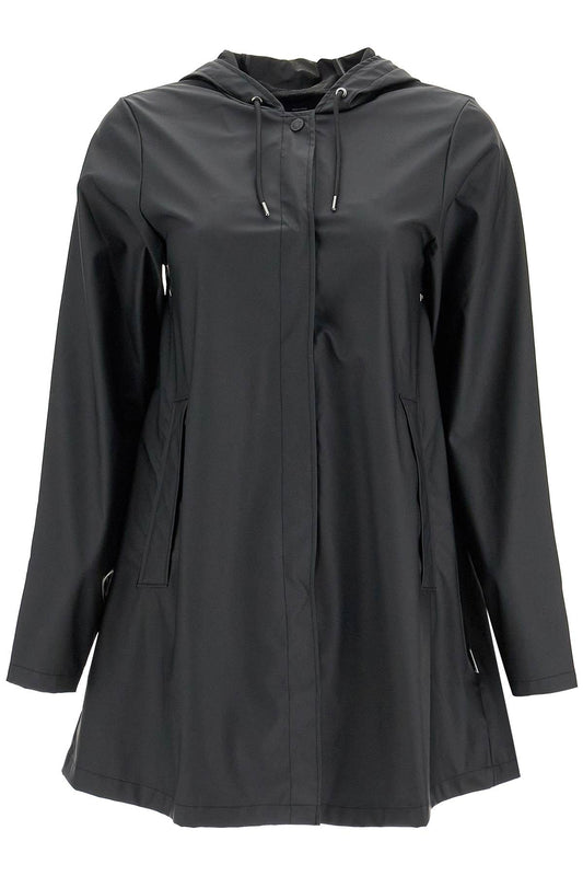 Unisex A-line Rain Jacket  - Black